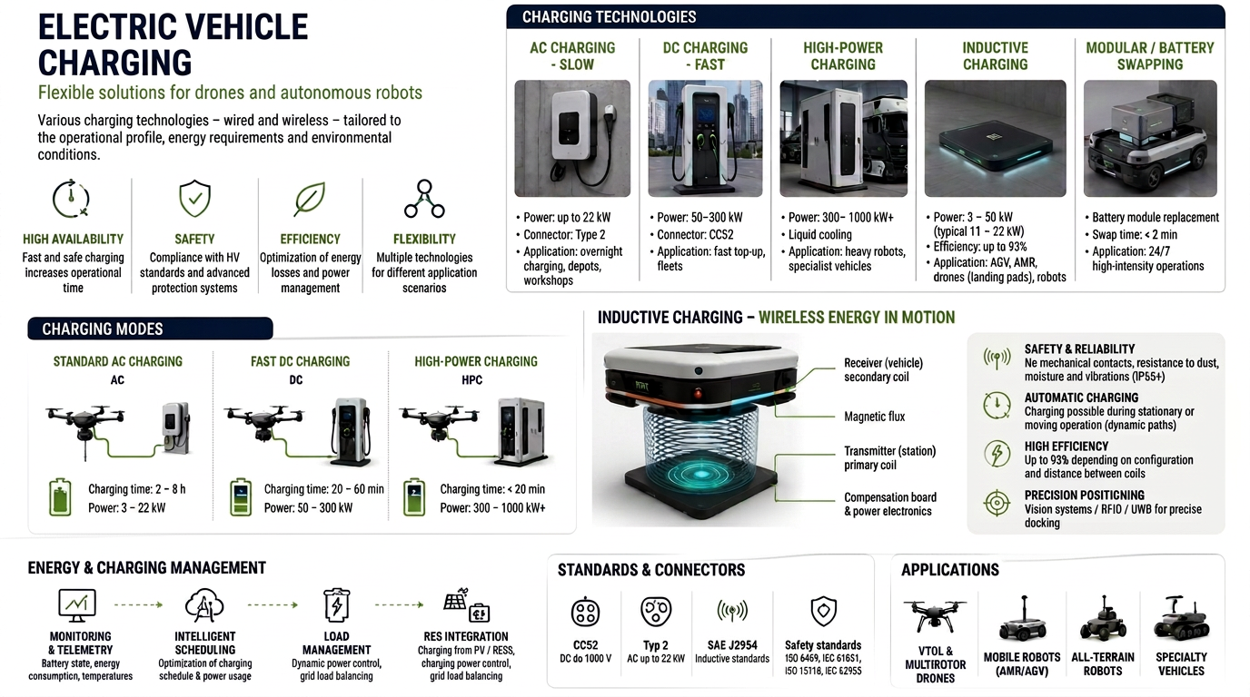 Charging technologies overview from AC wallbox to high power and inductive charging