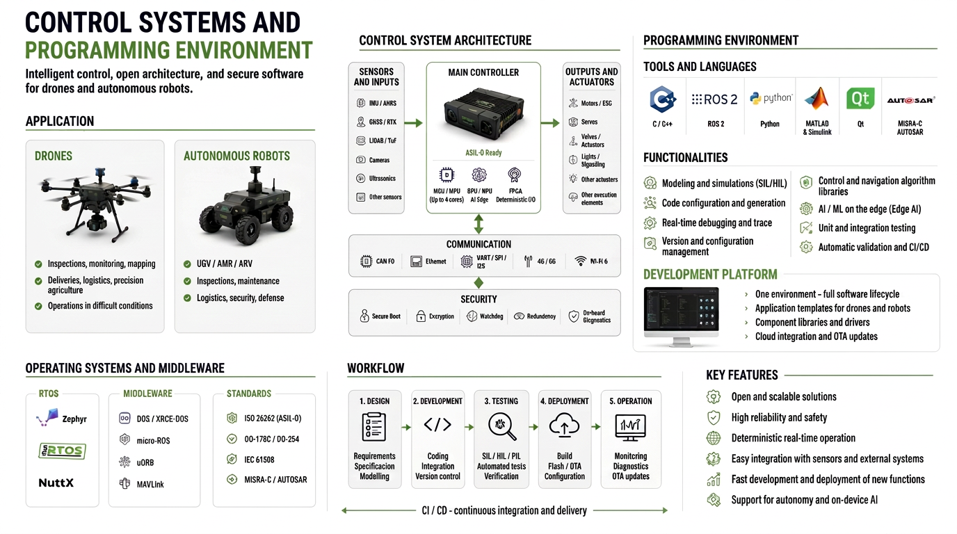 Control systems and software environment diagram